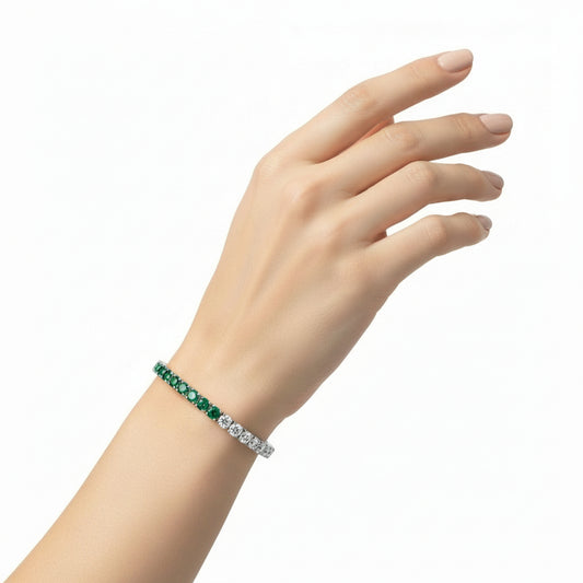 Emerald Snow Pop Bracelet
