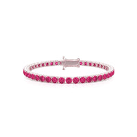Red Sorbet Line Ruby Bracelet