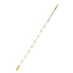 Bamboo Silver Moissanite Bracelet | Sterling Silver Jewelry