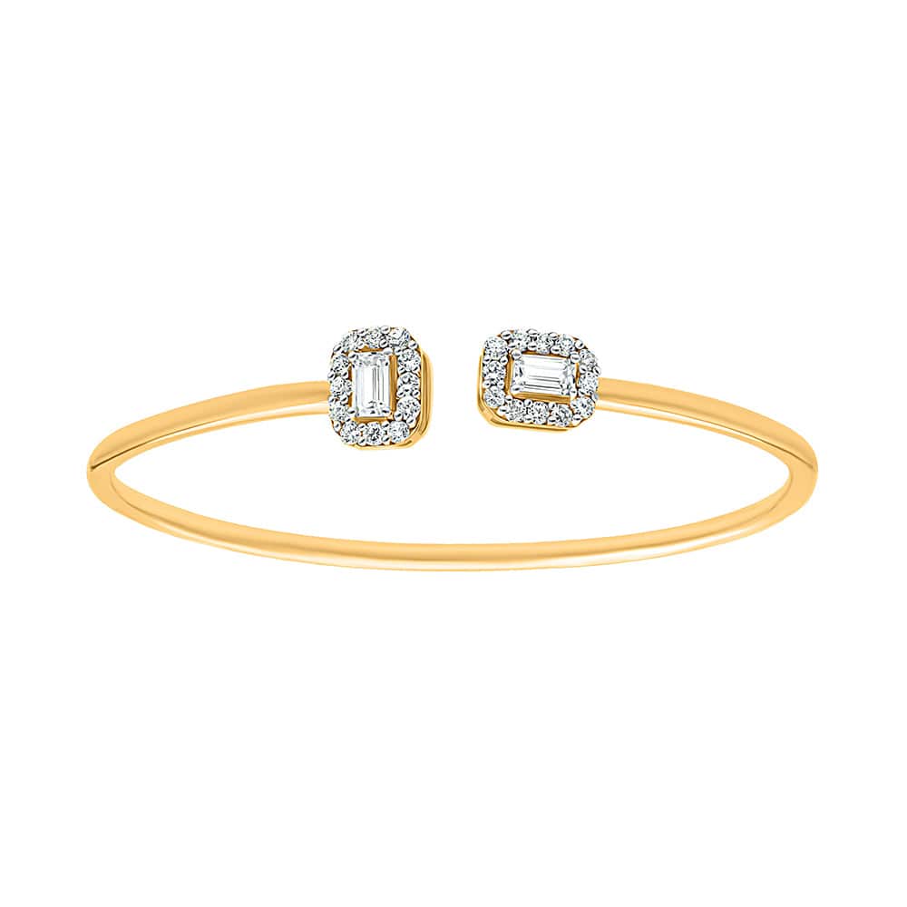 Flexi Emerald and Round Shape Silver Bangles for women - Adila Jewels