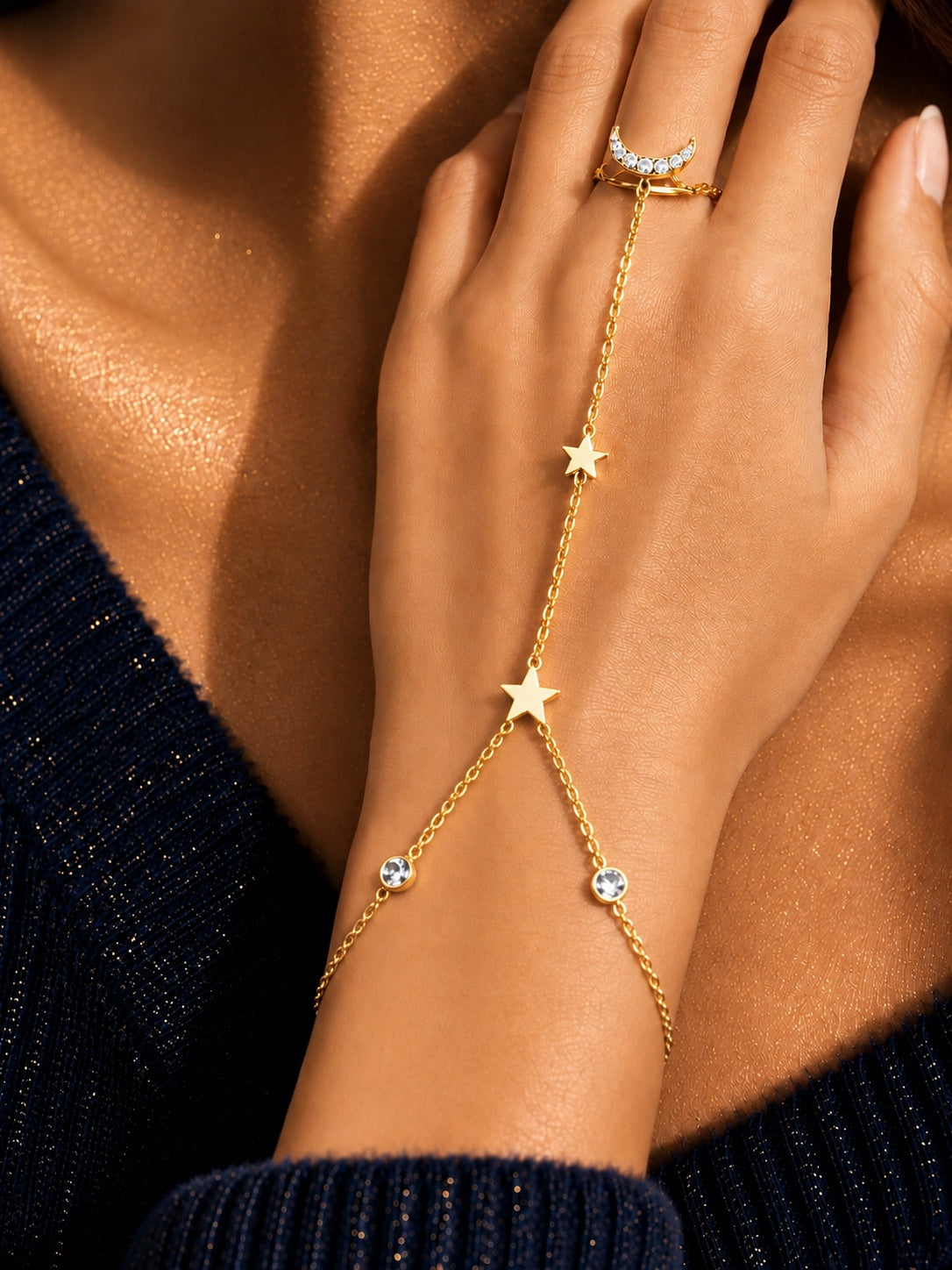 Tara Sutra Hand Chain Bracelet
