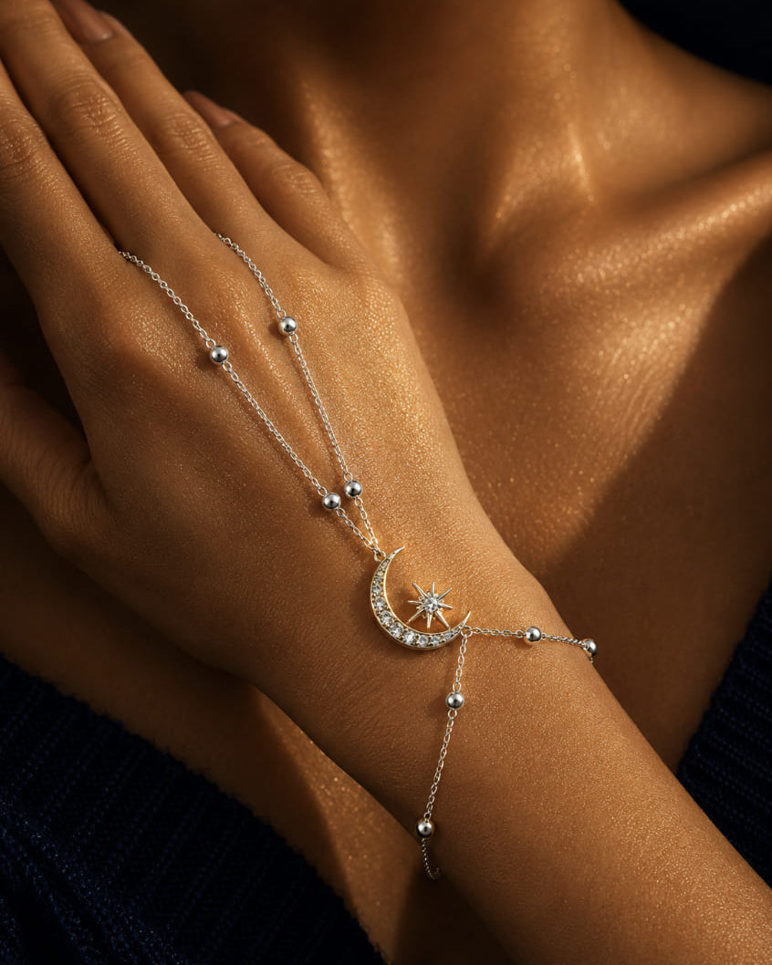 Chandrika Hand Chain Bracelet