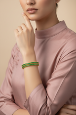Hariyali Line Bangles
