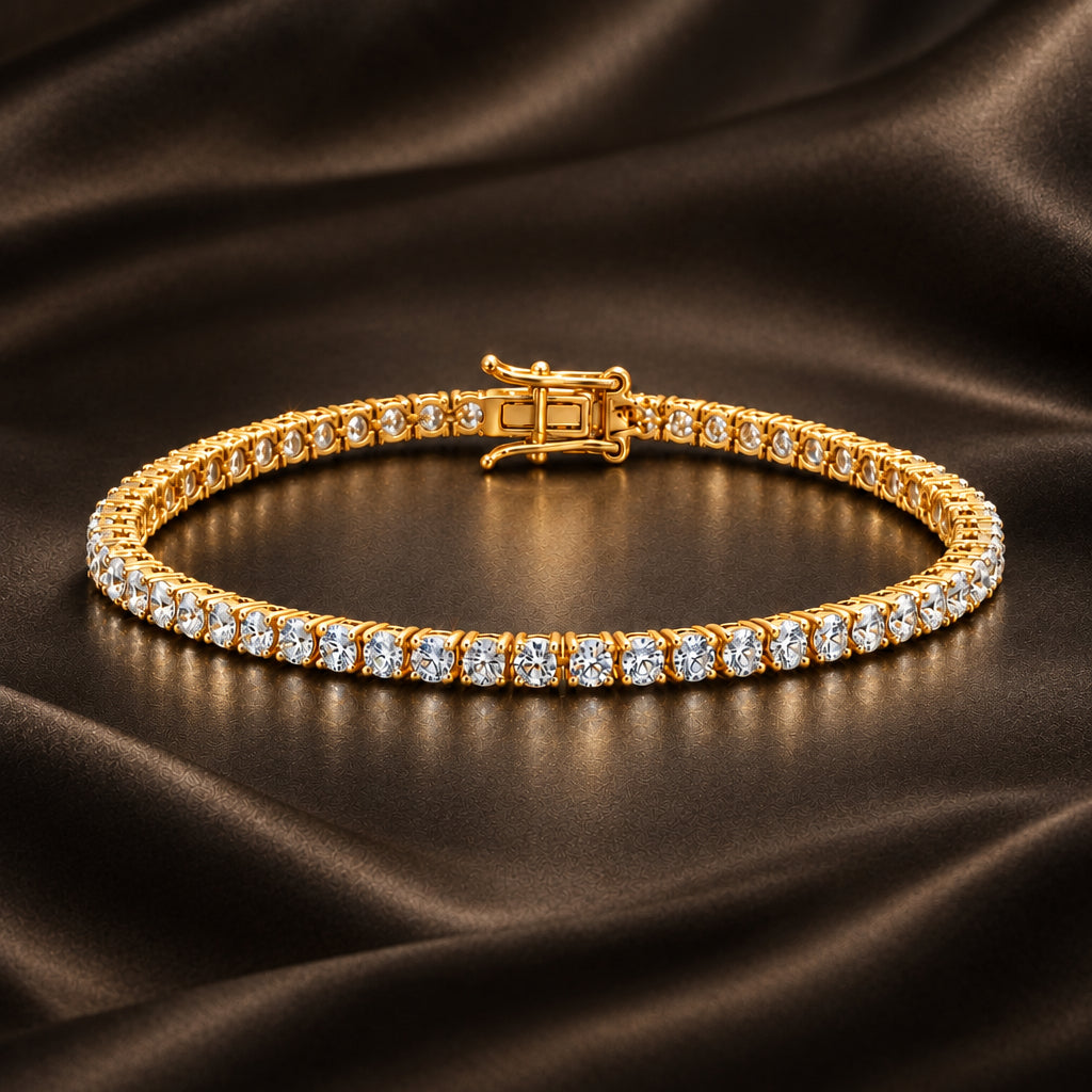 Classic Silver 0.15cts Moissanite Tennis Bracelet