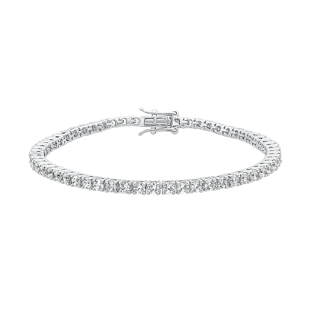 Classic Tennis Silver Bracelet for women  - Adila Jewels