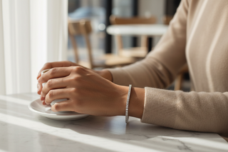 Classic Silver 0.20cts Moissanite Tennis Bracelet