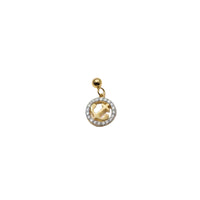 Circle Anchor Slider Charm Silver Moissanite | Charm | Adila Jewels
