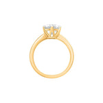 The Classic Round 2ct Moissanite Solitaire Ring
