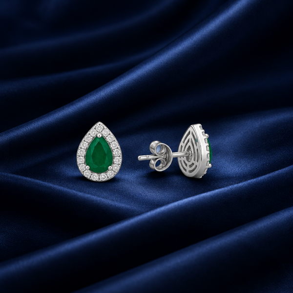 Apple Rush Halo Stud Earrings