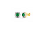 Pine Pop Halo Stud Earrings