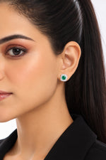 Pine Pop Halo Stud Earrings