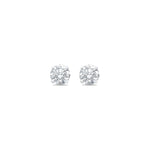 Ivaana Round Cut 1.00ct Moissanite Stud Earrings