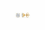 Ivaana Round Cut 1.00ct Moissanite Stud Earrings