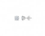 Ivaana Round Cut 1.00ct Moissanite Stud Earrings