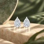 Nina Pear Moissanite Stud Earrings