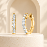 Naira 1/2 Carat Huggie Earrings