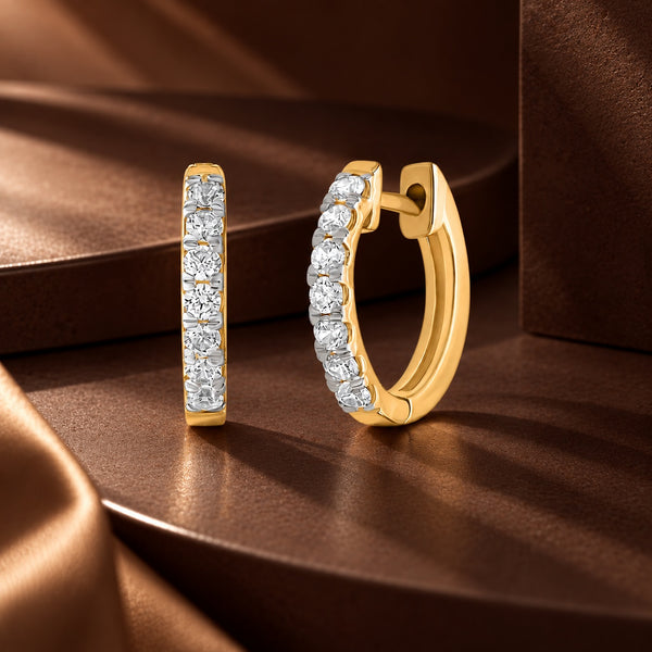 Naira 3/4 Carat Huggie Hoops