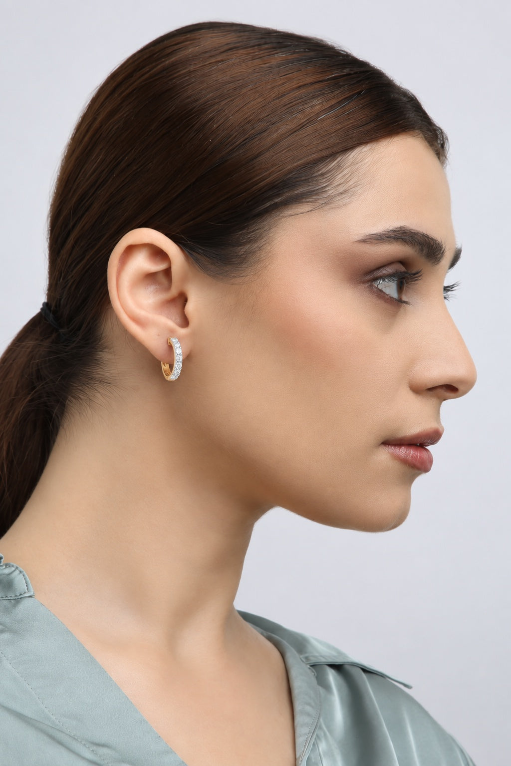 Naira 1.00 Carat Huggie Earrings