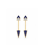 Azure Enamel Earrings