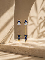 Azure Enamel Earrings