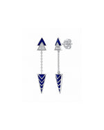 Azure Enamel Earrings