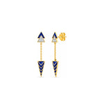 Azure Enamel Earrings