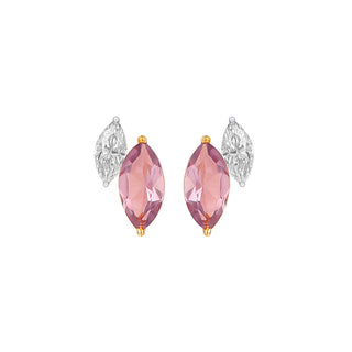 Stud earrings for women -Blush Glow | Adila Jewels