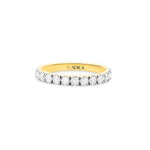 Vanilla Pop Moissanite Silver Band Ring