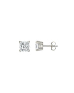 Silver moissanite earrings 1.40ct for women