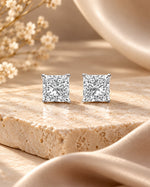 Maya Princess Cut 1.40 cts Studs