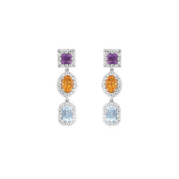 Multi-stone Earrings for women - Soleia | Adila Jewels