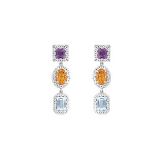 Multi-stone Earrings for women - Soleia | Adila Jewels