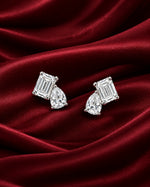 Eshani Duo Moissanite Stud Earrings
