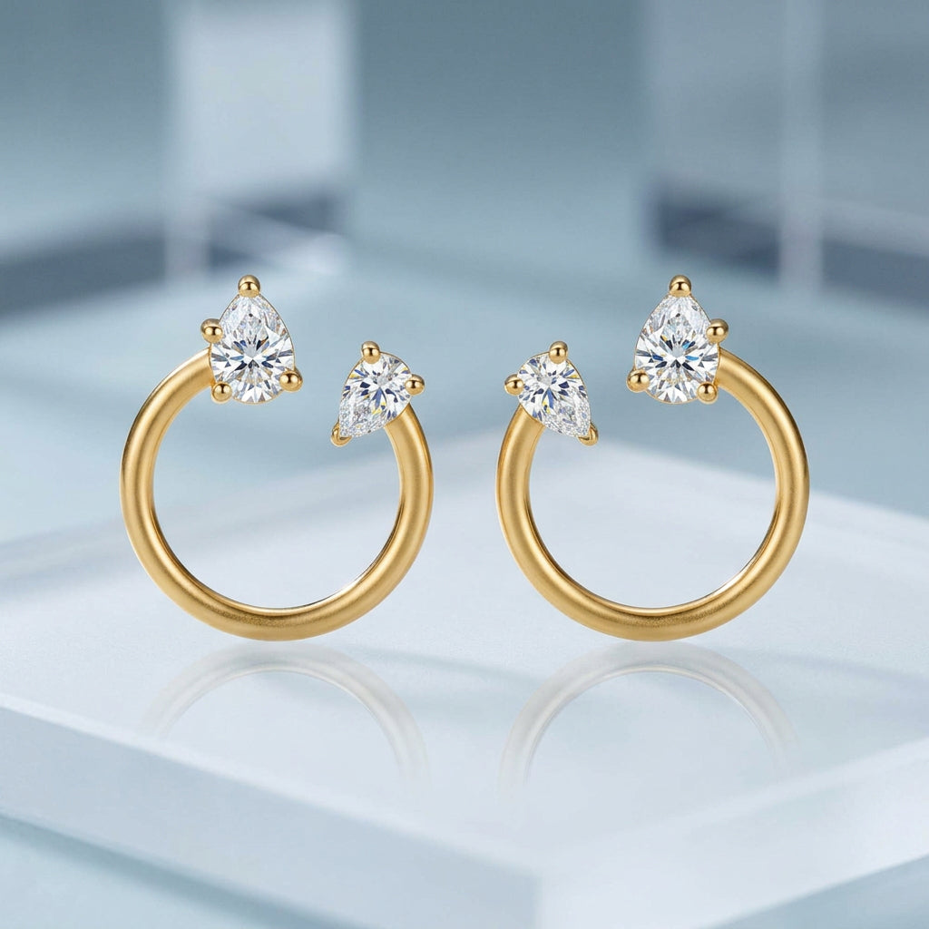 Ishya Soul to Soul Moissanite Earrings