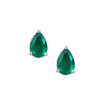 Trillia 3-in-1 Earrings | Ruby, Emerald & Moissanite Silver Drops