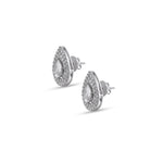 Trillia 3-in-1 Earrings | Ruby, Emerald & Moissanite Silver Drops