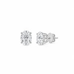 Riva Oval 1.50cts Moissanite Stud Earrings