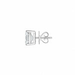 Alina Emerald 2.00 carat Silver Moissanite Stud Earrings