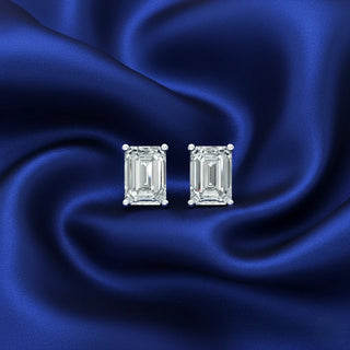 Emerald Studs earrings for women - Alina | Adila Jewels