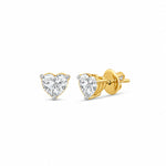 Kia Heart 2.00ct Moissanite Stud Earrings