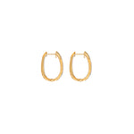 Spiral Hoop Silver Moissanite Earrings