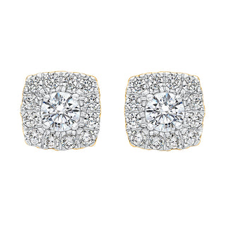 Cushion Stud Earrings for women -  Elena Adila Jewels