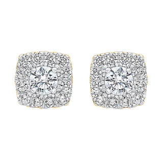 Cushion Stud Earrings for women -  Elena Adila Jewels