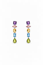 Gelato Glow Silver Multi Colour Earrings
