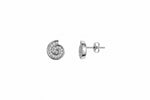 Nerina Shell Silver Moissanite Earrings