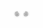 Nerina Shell Silver Moissanite Earrings