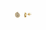 Nerina Shell Silver Moissanite Earrings