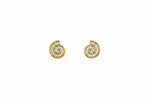 Nerina Shell Silver Moissanite Earrings