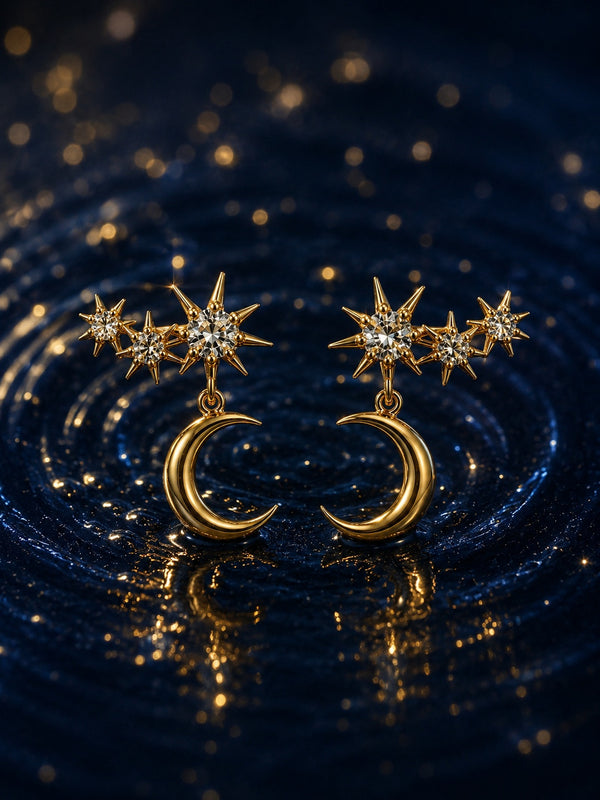 Nakshatra Climber Earrings