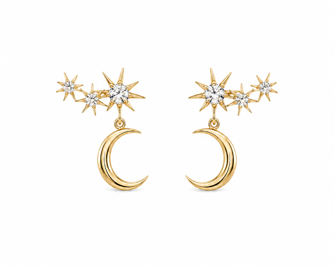 Nakshatra Climber Earrings